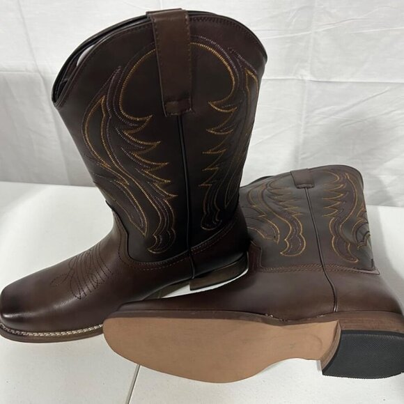 J's.o.l.e Cowboy Boots for Men Square Toe Western Boots Embroidered Country Boot - Picture 11 of 11